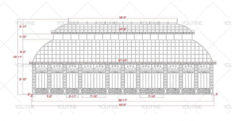 CAD drawing of gazebo