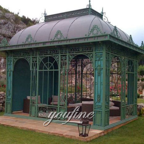 Hot selling Large outdoor metal 10×10 gazebo for garden