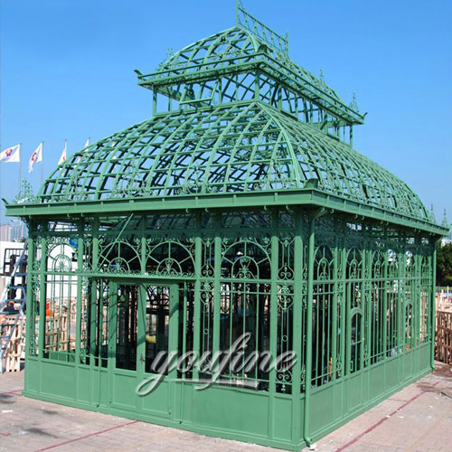 Outdoor large wrought iron 12×12 gazebo with best price